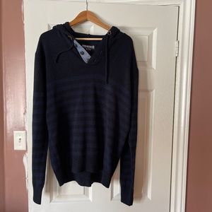 Amnesia Men's Sweater/Henley Hoodie Size XL